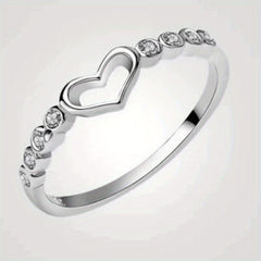 Hot Love Hollow Ring Heart Jewelry Men Women Finger Ring