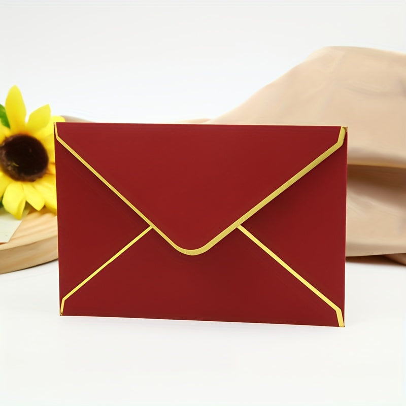 10pcs Bronzing Envelopes for Invitations and Greetings