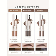 Long Lasting Waterproof Eyebrow Cream Stick with Matching Brush