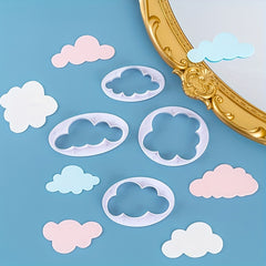5pcs Cloud Biscuit & Chocolate Mold Set Kitchen Cake DIY Baking Utensils