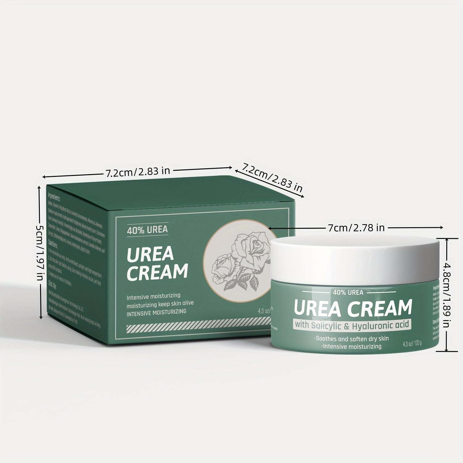 Urea Cream 40% Moisturize Skin For Dry Cracked Feet Hands Heels