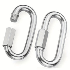 2 Pack Heavy Duty Carabiner Keychains for Outdoor Activities