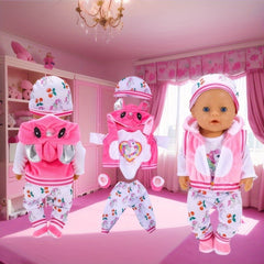 Unicorn Doll Clothes Set for 17-18 Inch Girl Dolls - 5pcs