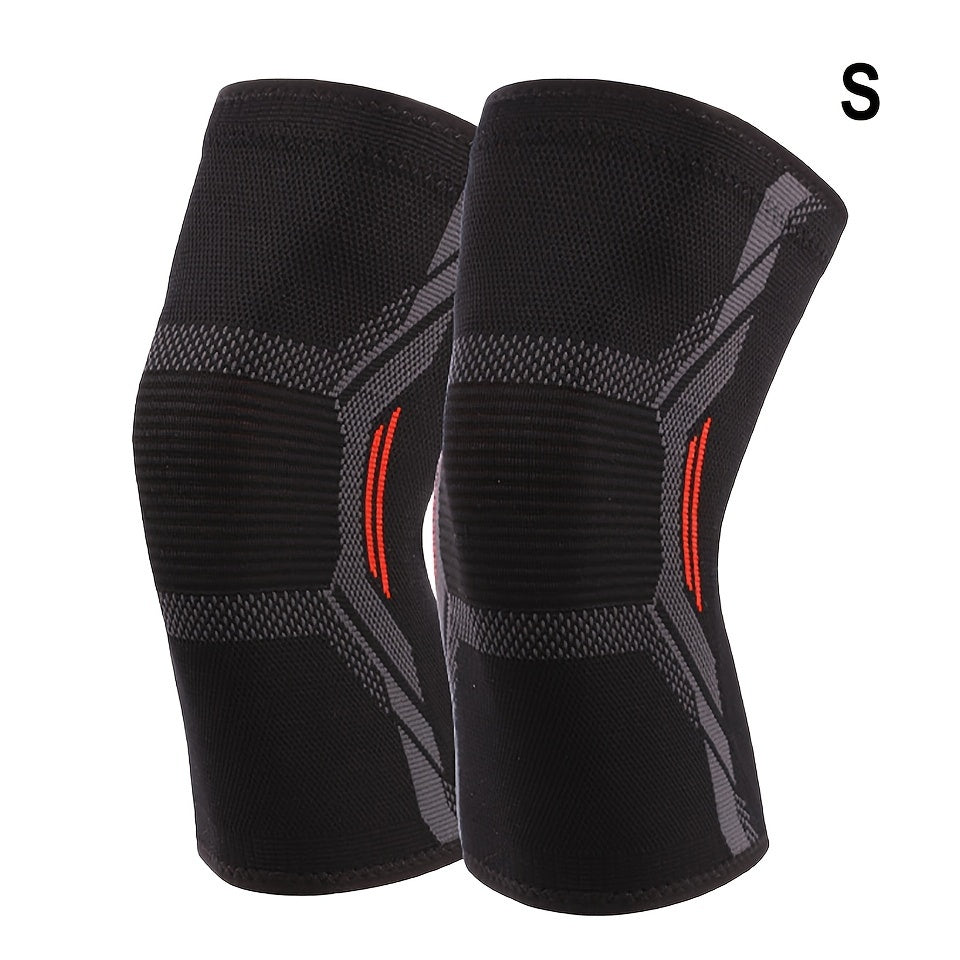 2pcs Knitted Running Knee Pads Leg Warmers Elastic Support