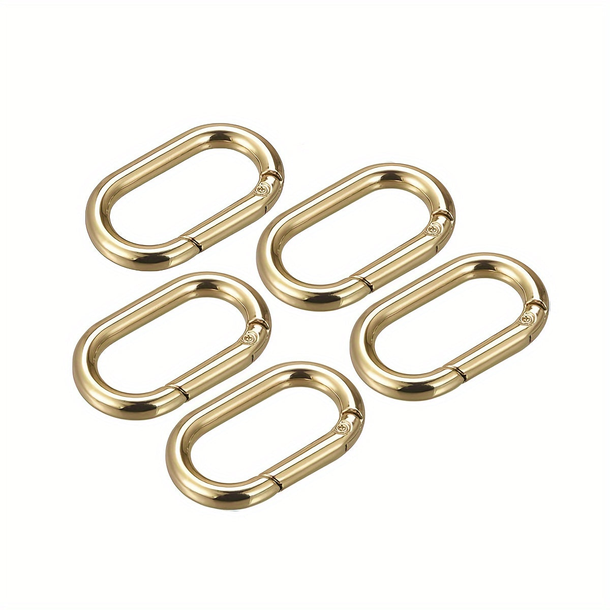 5pcs Metal Key Ring Spring Snap Hook Keychain Keyring Backpack