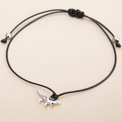 Dinosaur Braid Bracelet Adjustable Rope Hand Jewelry