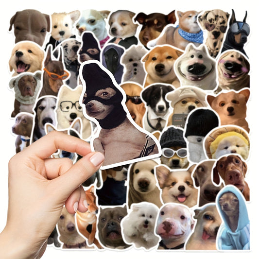50pc Puppy Stickers Waterproof for Phone Case Laptop