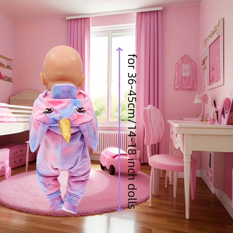Unicorn Set for 35 56 45 Doll Accessories Pink Bunny Outfit Purple Pink Unicorn
