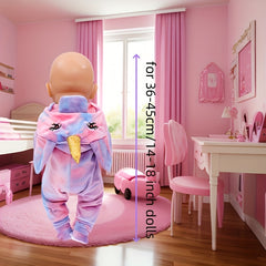 Unicorn Set for 35 56 45 Doll Accessories Pink Bunny Outfit Purple Pink Unicorn