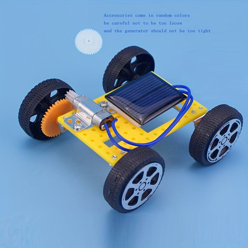 DIY Mini Solar Car Kit - Science Experiment Toy