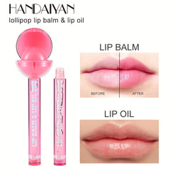 1 Pcs Lollipop Lip Balm & Lip Lip Balm & Lip Duo 2 IN 1