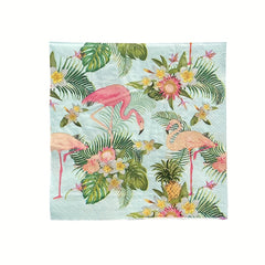 20pcs Animal Print Summer Party Napkins Square Wood Pulp Tissue Paper