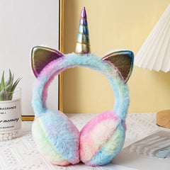 Unicorn Gradient Winter Warm Earmuffs Anti Freeze Ear Protector