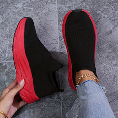 Stylish Chunky Sneakers for Women - Slip on Casual Walking Shoes