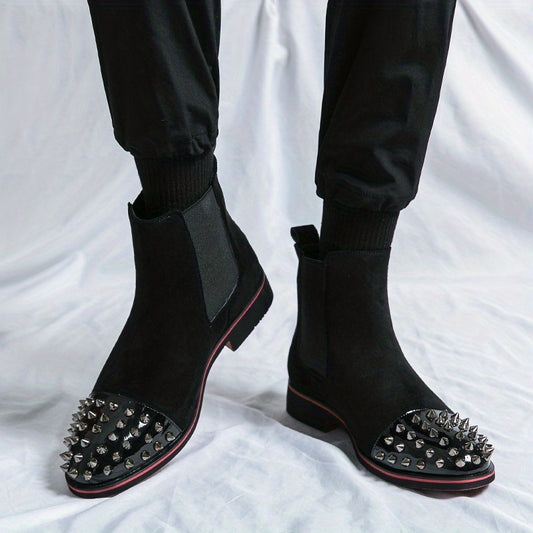 Men's Spiky Toe Cap Chelsea Boots
