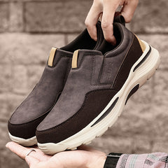 Men's Platform Loafers Comfort Slip On Casual Shoes
