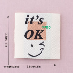 3PCS 3D Printing Letter Style Cloth Stickers For Girls Children