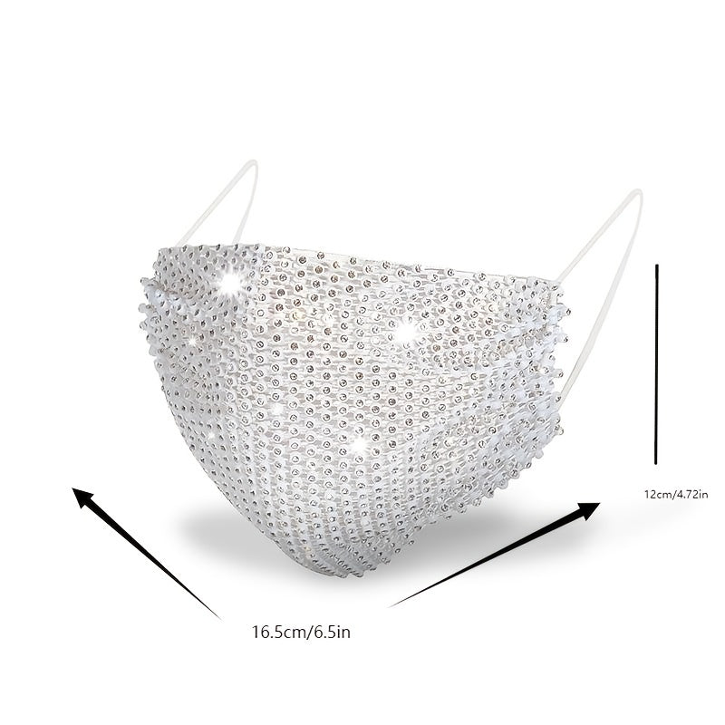 Diamond Unisex Face Mask Multicolor Rhinestone Mask