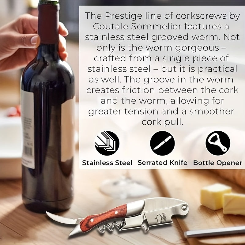 Professional Waiters Corkscrew Wine Opener Leather Case