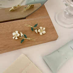 Flower Shaped Hair Pin Barrette Style Headdress for Women Girls