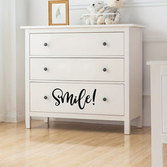 English Smile Inspirational Wall Sticker for Bedroom and Living Room