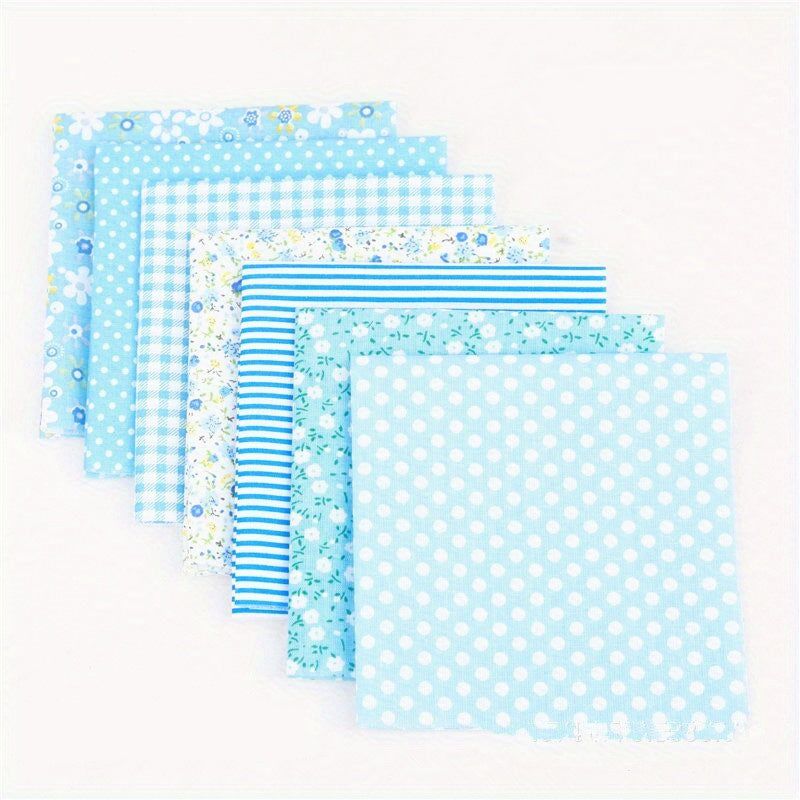 7Pcs Multicolor Floral Cotton Fabric Fat Quarter Bundle For DIY Sewing Patchwork