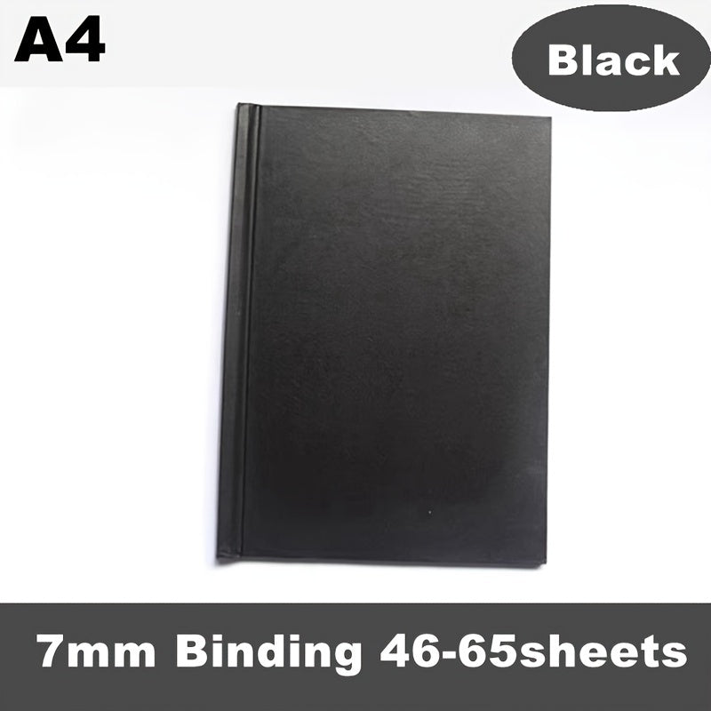 1pc Red PU Diary Cover A4 Size Thermal Binding 11 145sheets