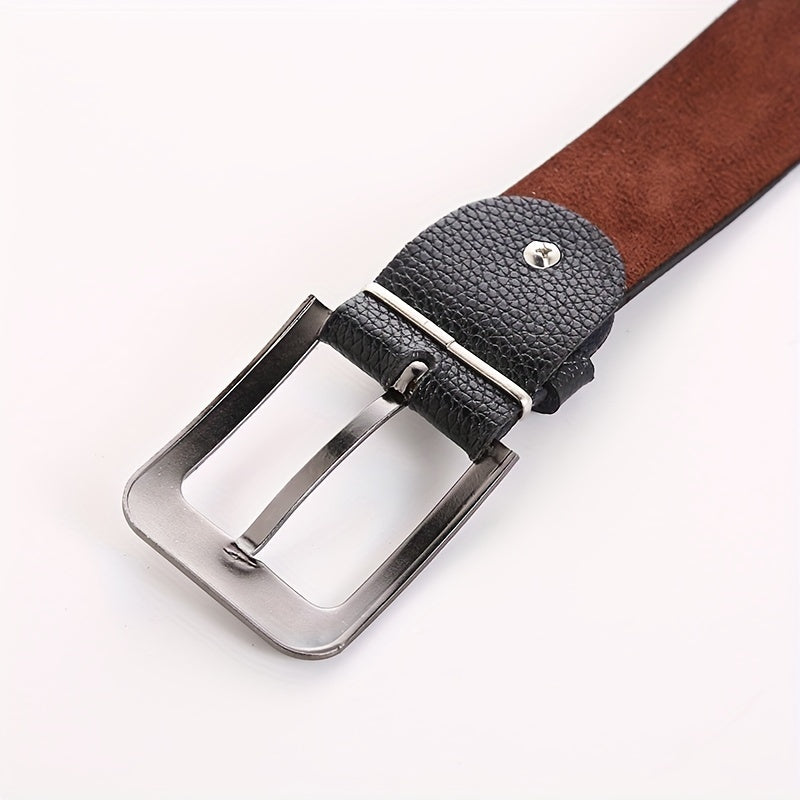 Men's Faux Leather Belt - 47inch - Casual Work Dress