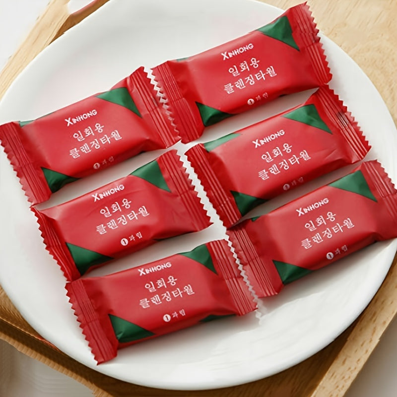 20pcs Compression Towel Travel Portable Small Square Towel Disposable Face Towel