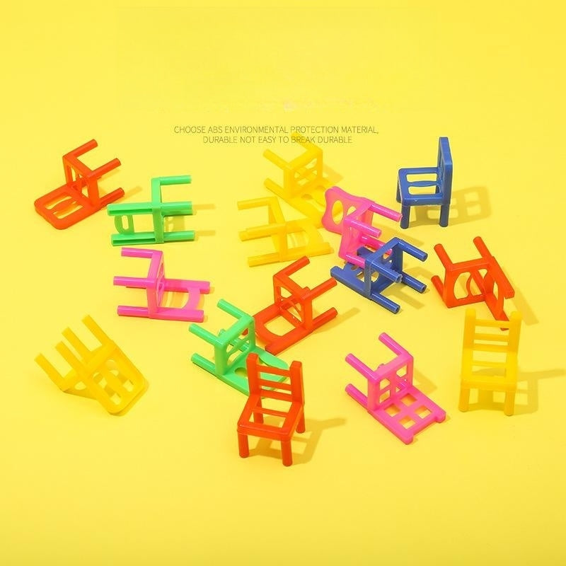 16pcs Chair Stacking Toys DIY Balance Chair Stools Stacking Toys