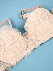 Lace Push Up Bra with Scallop Trim