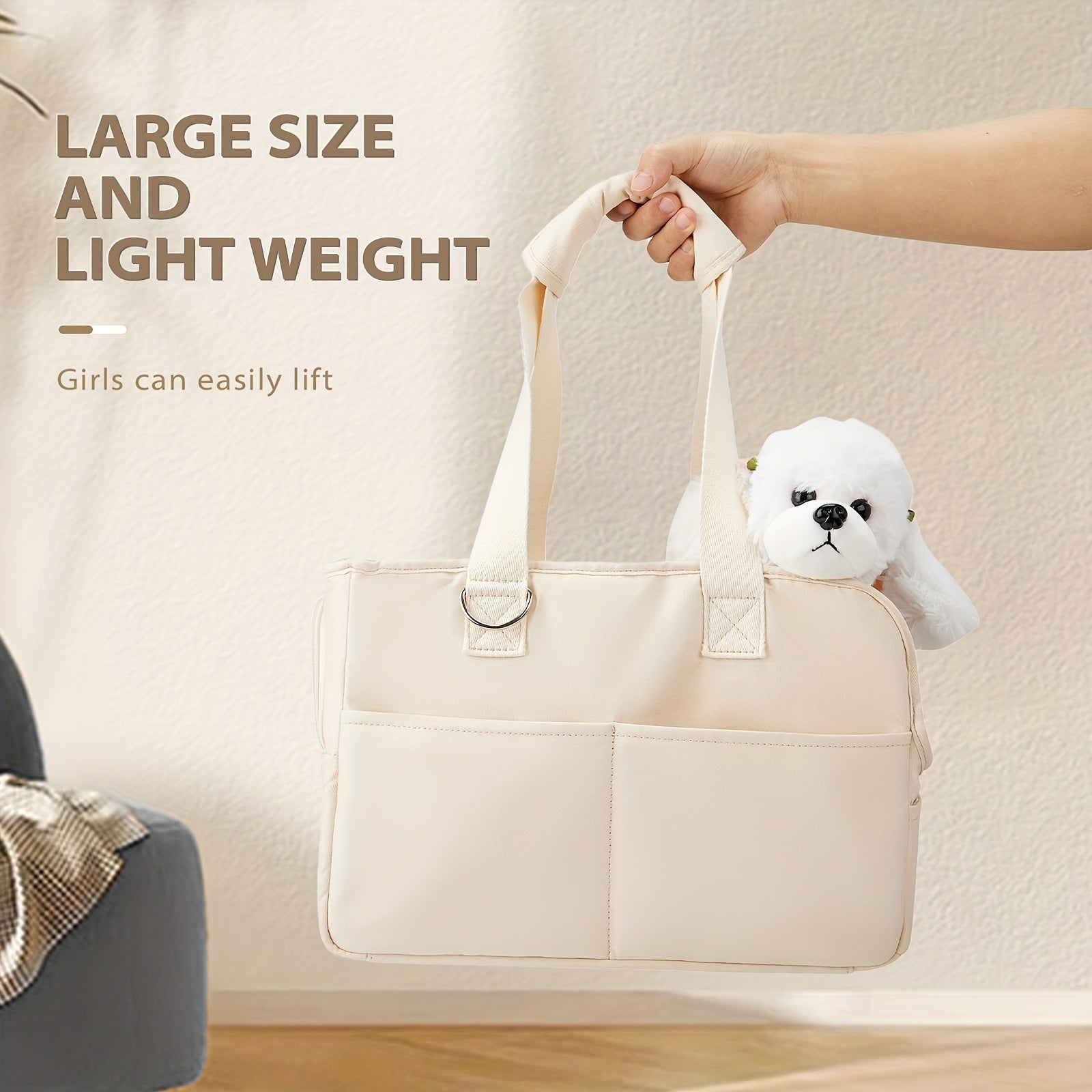Small Dog Carrier with Pockets & Mesh