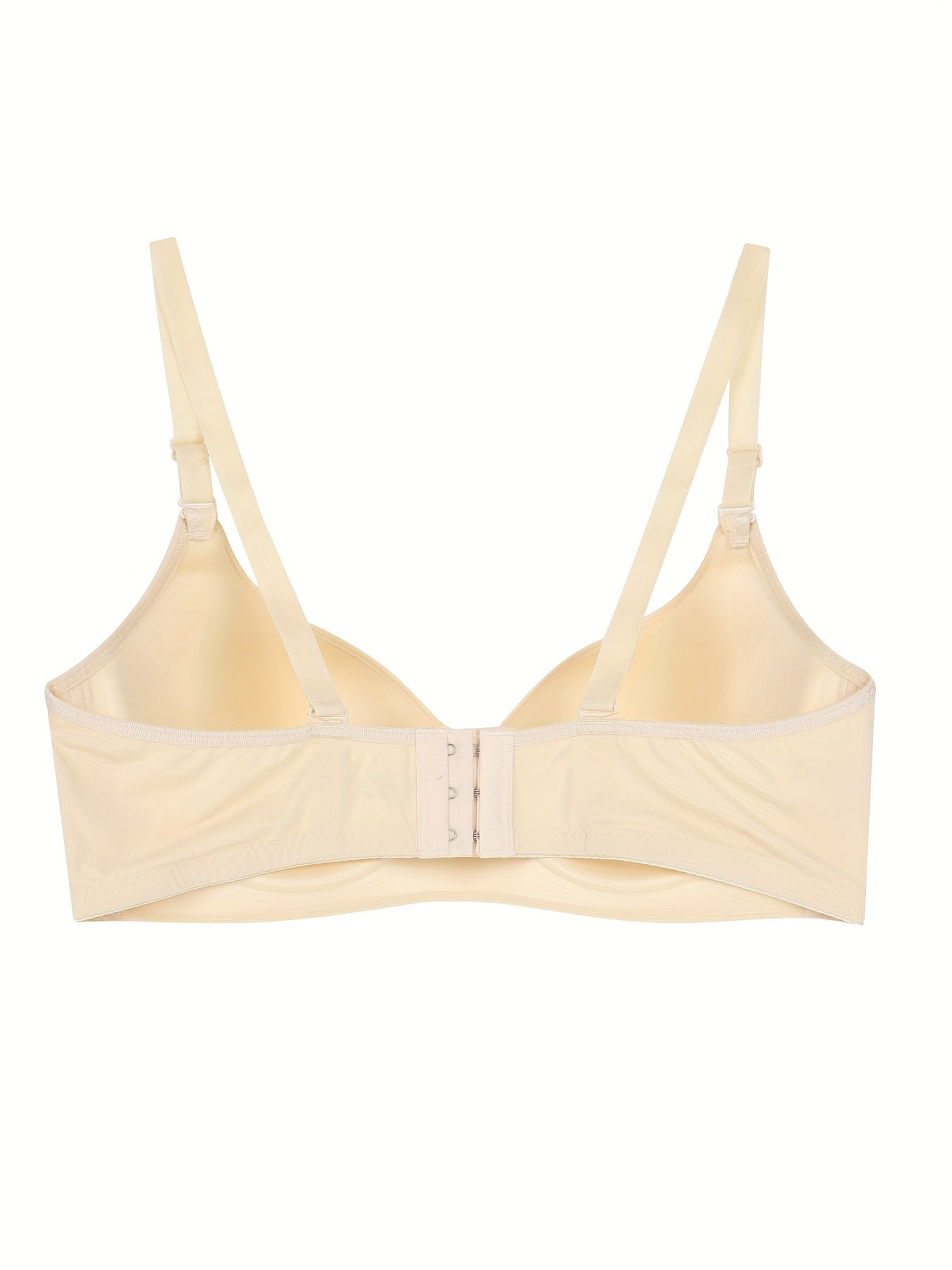 Solid T Shirt Bra Comfy & Breathable Push Up Bra