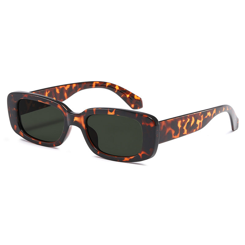 Vintage Square Frame Glasses UV400 Sunglasses Women