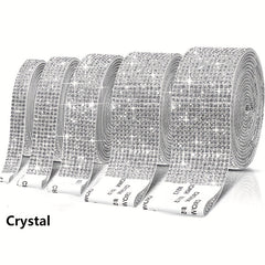 Rhinestone Patch & Waistband Decorative Belt w/ Adhesive Backing