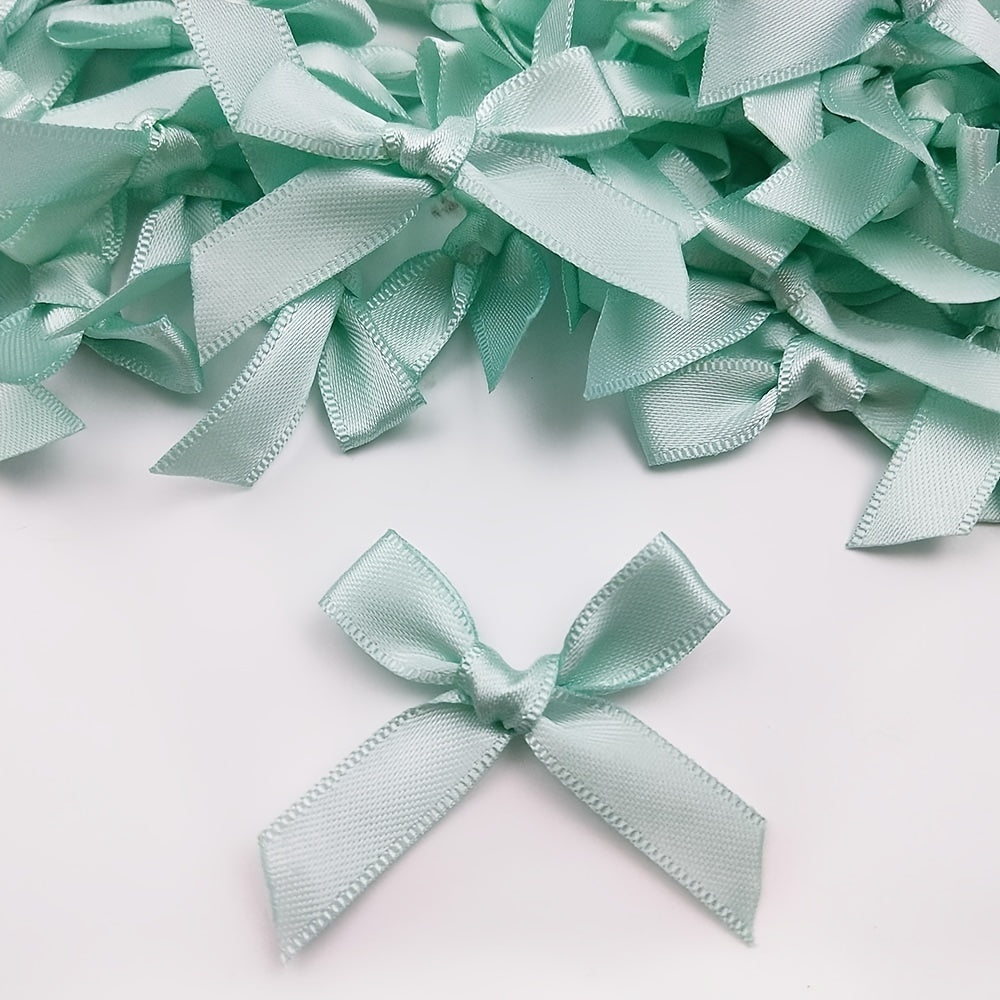 100pcs Gift Wrapping Bows Polyester Bowknots Clothing Accs