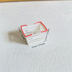 Mini Shopping Basket Toy for DIY Play House Supermarket