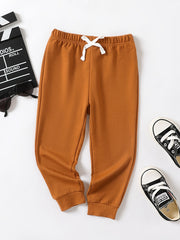 Boys Active Drawstring Sweatpants Quick Drying Jogger Pants