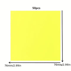 50 Sheets Colourful Memo Pad Sticky Notes Set Office Supplies