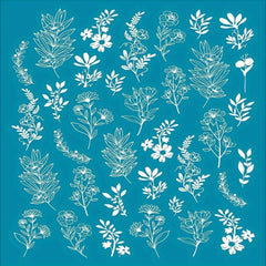 Flower Pattern Screen Printing Stencil for Fabric Painting