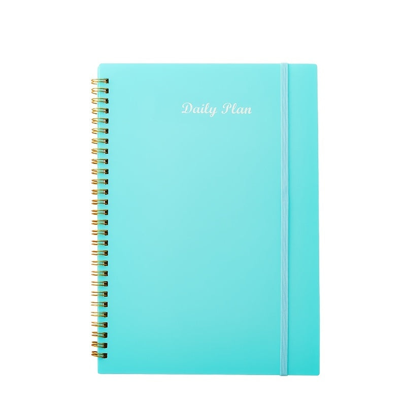 Undated Daily Planner Weekly Goals Notebook B5 Spiral Binding