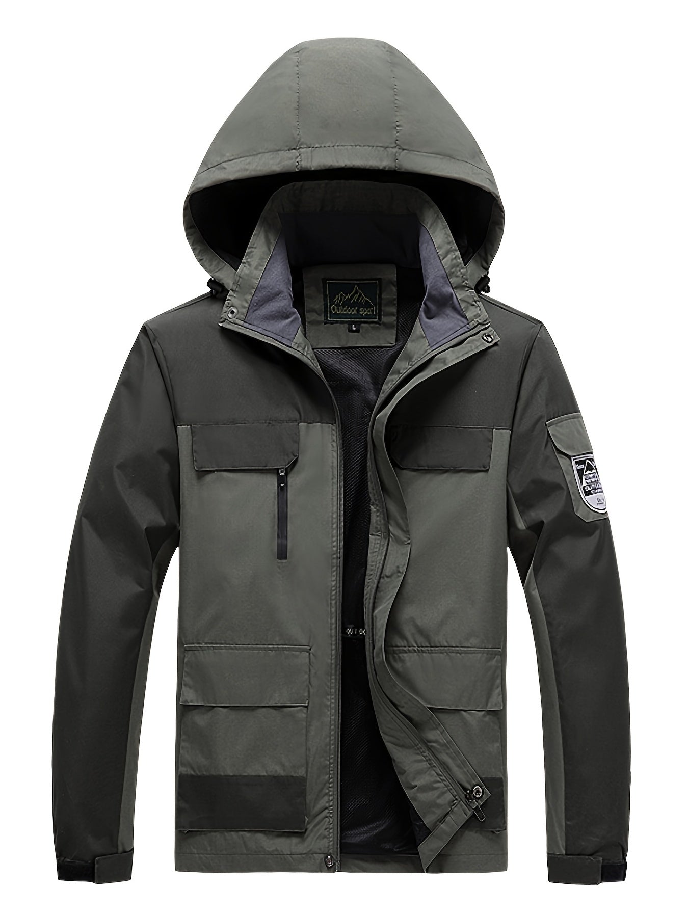 Men's Winter Windproof Lightweight Jacket With Hood