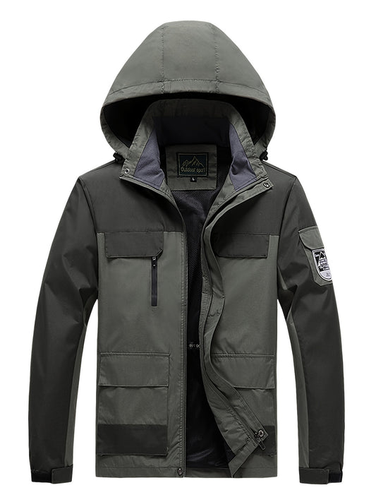Men's Winter Windproof Lightweight Jacket With Hood