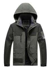 Men's Winter Windproof Lightweight Jacket With Hood