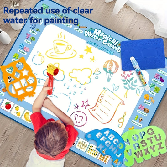 Watercolor Canvas Painting Mat Educational Toy Set