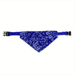 Stylish Printed Dog Bandanas with Buckle - Keep Your Pet Clean and Fashionable