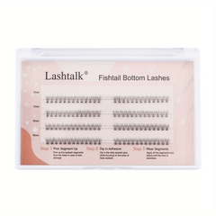 3D Fishtail Bottom Lower Lashes Natural Nude Makeup