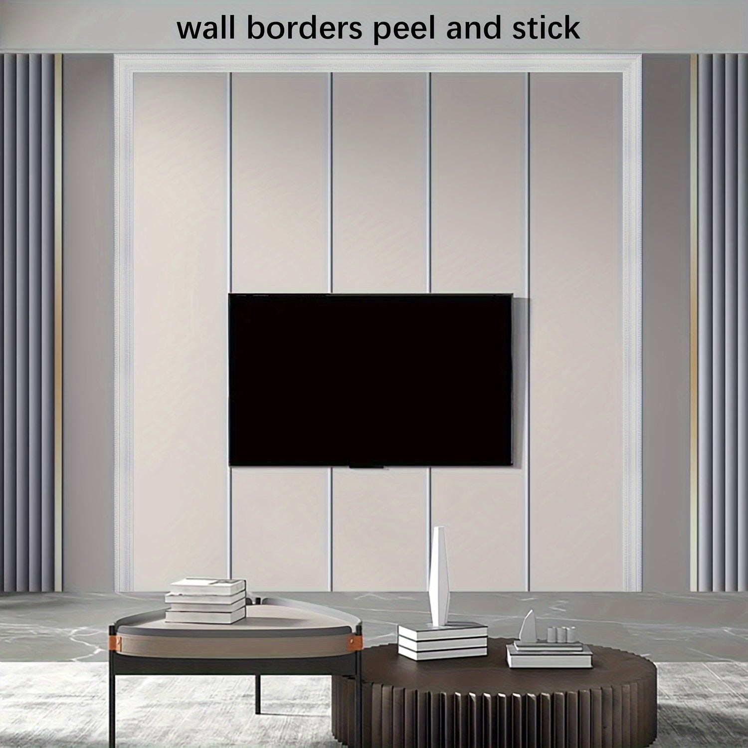 Foam Molding Trim 3D Wall Lines Wallpaper Border Home Office Hotel DIY
