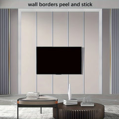 Foam Molding Trim 3D Wall Lines Wallpaper Border Home Office Hotel DIY