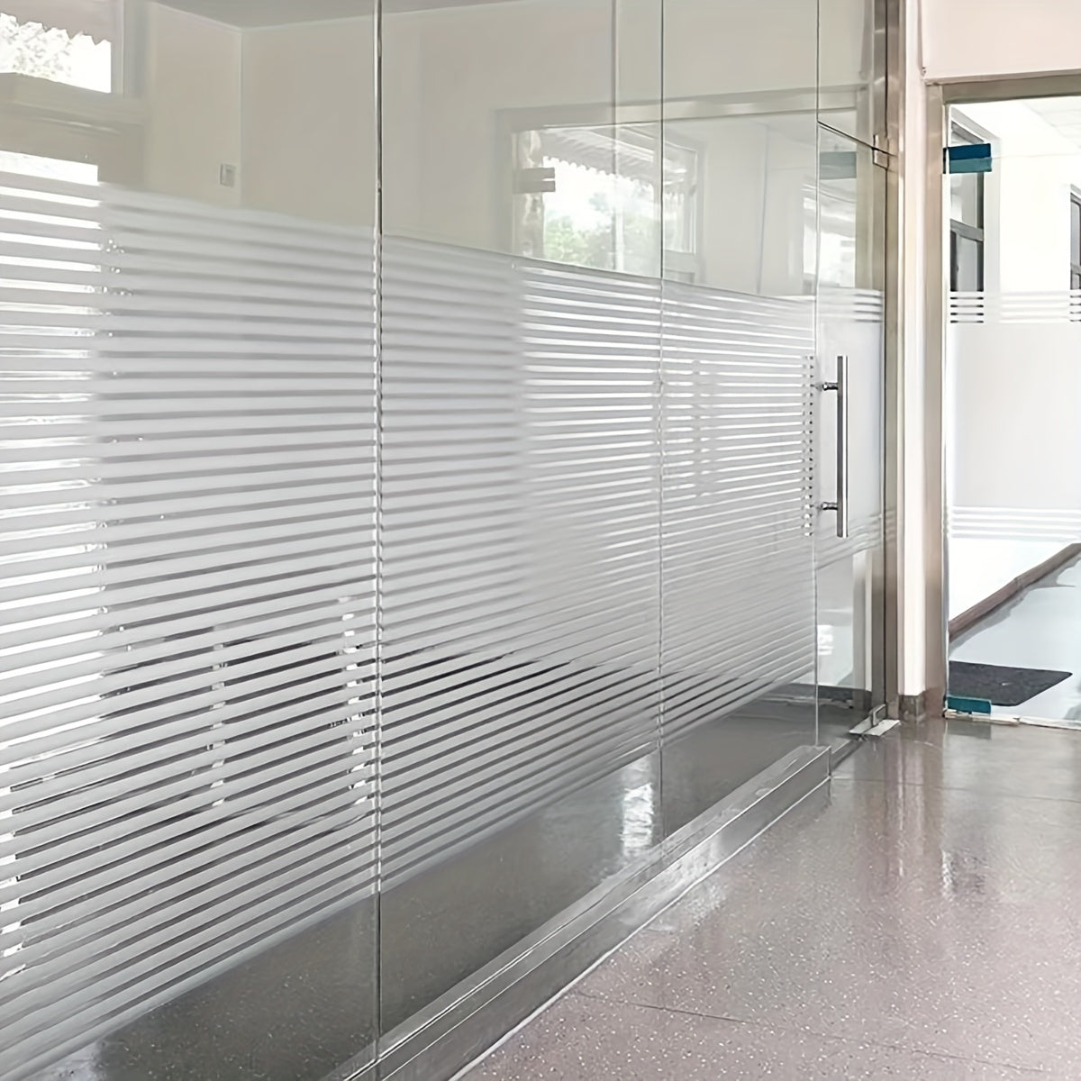 Stripe Glass Window Film Vinyl Removable Sticker UV Protection